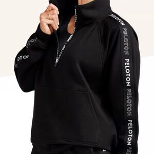 Peloton Uptown Vibe 1/2 Zip Pullover Jacket Sweatshirt Women’s Medium Ash Black